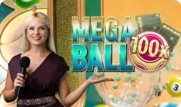 Mega Ball livespill hos Vipsta Casino